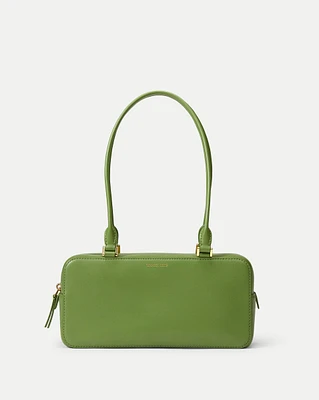 Boxy Shoulder Bag in Green | Veronica Beard