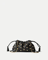 Small Veronica Beard Studded Stash Bag in Black/Gold | Veronica Beard