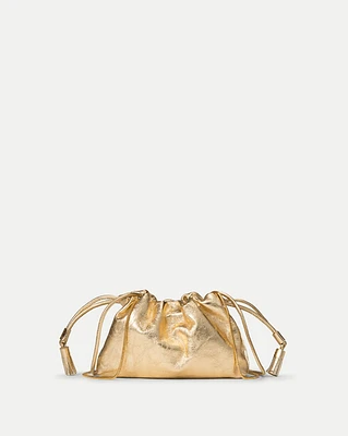 Small Veronica Beard Stash Bag in Gold | Veronica Beard