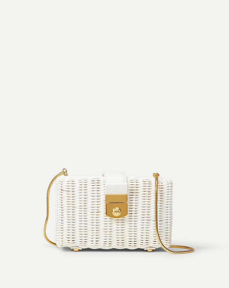 Veronica Beard Lock Box Clutch in White | Veronica Beard