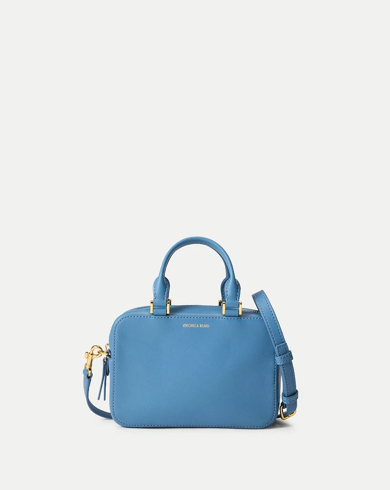 Boxy Top-Handle Bag in Blue Lake | Veronica Beard