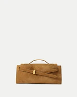 Veronica Beard Suede Dash Clutch in Acorn | Veronica Beard