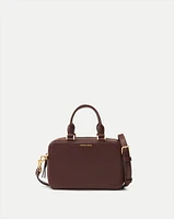 Boxy Top-Handle Bag in Dark Raisin | Veronica Beard