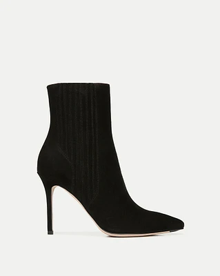 Lisa Suede Stiletto-Heel Bootie | Veronica Beard