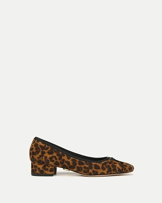 Cecile Leopard Ballet Pump | Veronica Beard