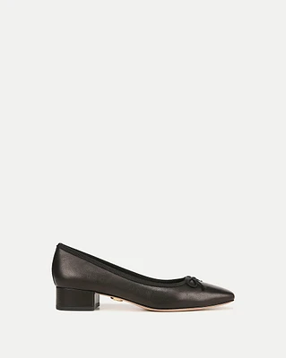 Cecile Leather Ballet Pump | Veronica Beard