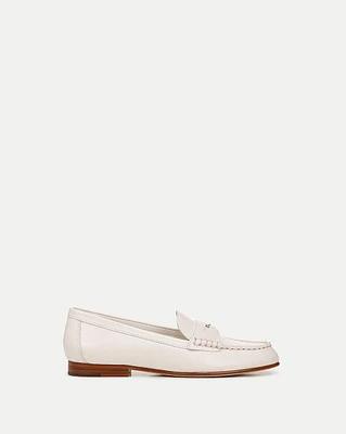 Penny Leather Loafer in Lily | Veronica Beard