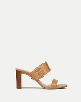 Georgie Leather Sandal | Veronica Beard