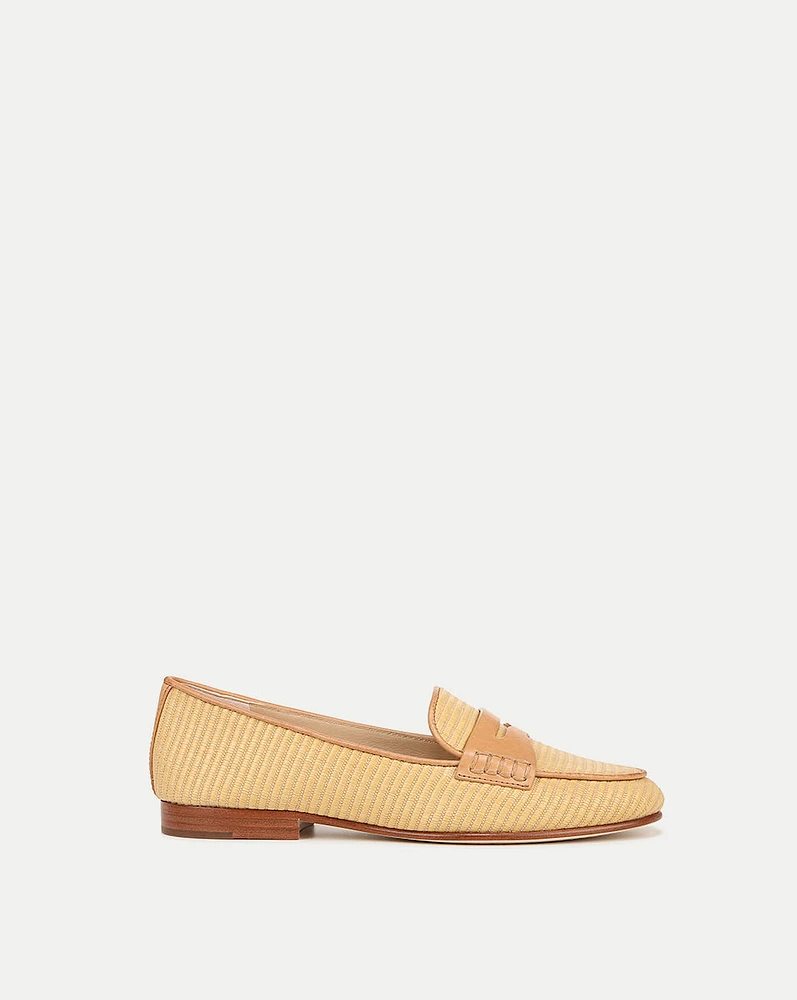 Raffia Penny Loafer | Veronica Beard