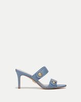 Sona Raffia Heeled Sandals | Veronica Beard