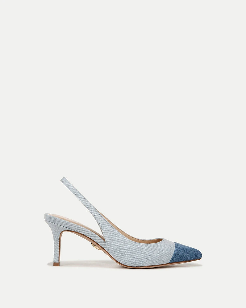 Liliana Denim Slingback Pump | Veronica Beard