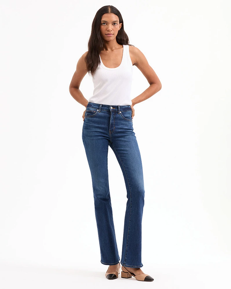 Beverly High Rise Skinny Flared Jeans | Veronica Beard