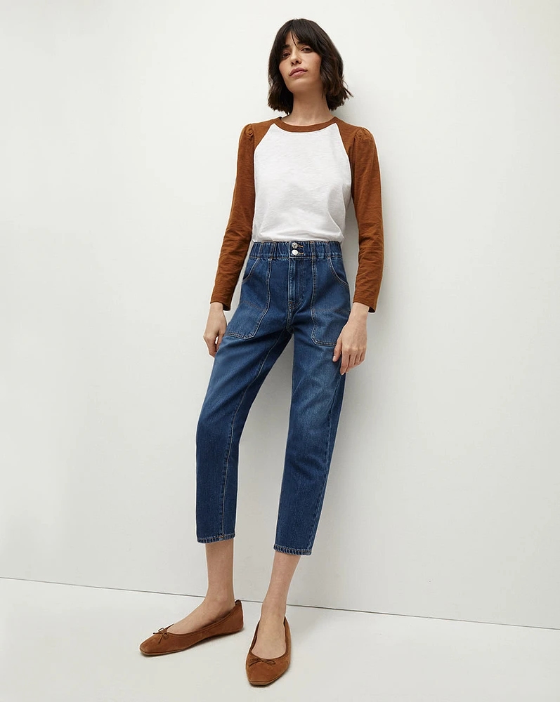 Arya Cargo Jean | Elastic Waist | Veronica Beard