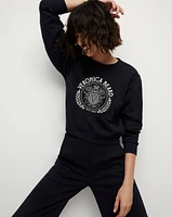 Beaumont Logo Sweatshirt in Navy | Veronica Beard