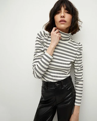 Cedar Striped Turtleneck | Veronica Beard