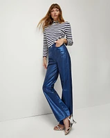 Dylan Metallic Straight-Leg Jean | Veronica Beard