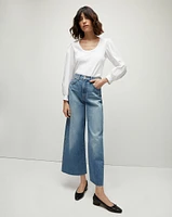 Taylor Cropped Wide-Leg Jean in Enough Said | Veronica Beard