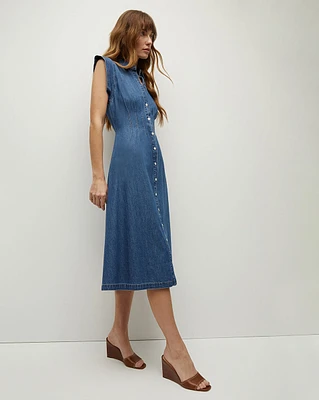 Ruben Midi Chambray Shirt Dress | Veronica Beard