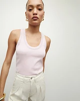 Birke Cotton Scoop Neck Tank Top | Veronica Beard