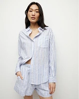 Keiko Button-Down Shirt in Blue/White | Veronica Beard