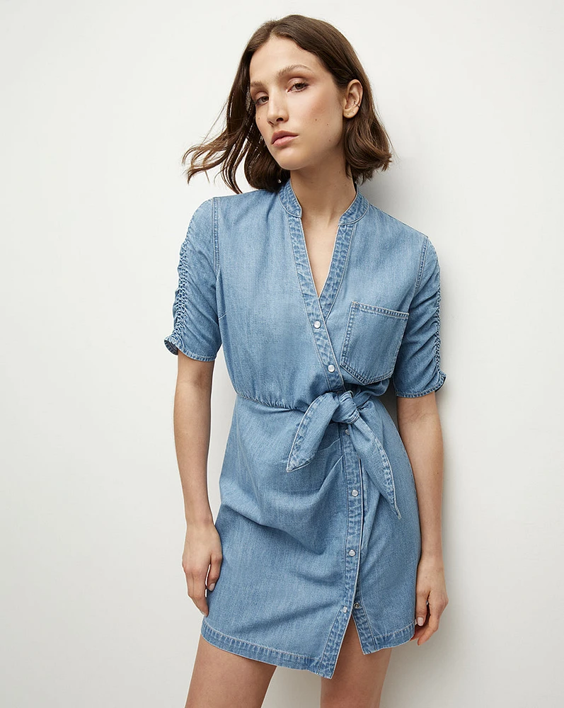 Dunn Denim Dress in Iceberg | Veronica Beard