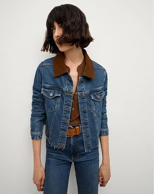 Cara Jean Jacket with Corduroy Collar | Veronica Beard