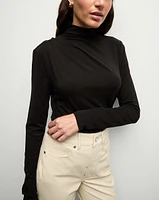 Mylie Turtleneck in Black | Veronica Beard