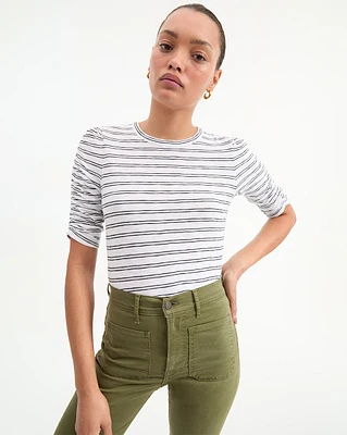 Waldorf Striped T-Shirt in Black & White | Veronica Beard