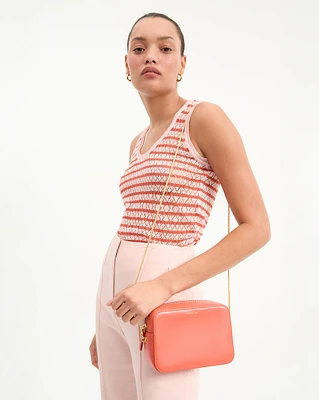 Wesley Tank in Pink Shell/Persimmon | Veronica Beard