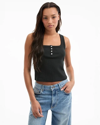 Abbott Tank Top in Black | Veronica Beard