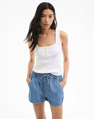 Abbott Tank Top in White | Veronica Beard