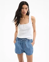 Abbott Tank Top in White | Veronica Beard
