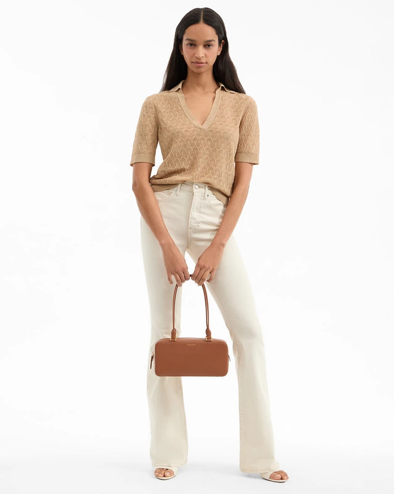 Beverly Skinny-Flare Jean in Ecru | Veronica Beard