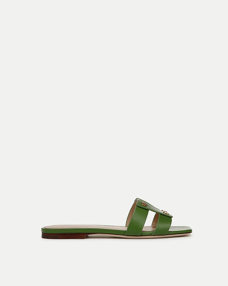 Via Slide Sandal in Lemongrass | Veronica Beard