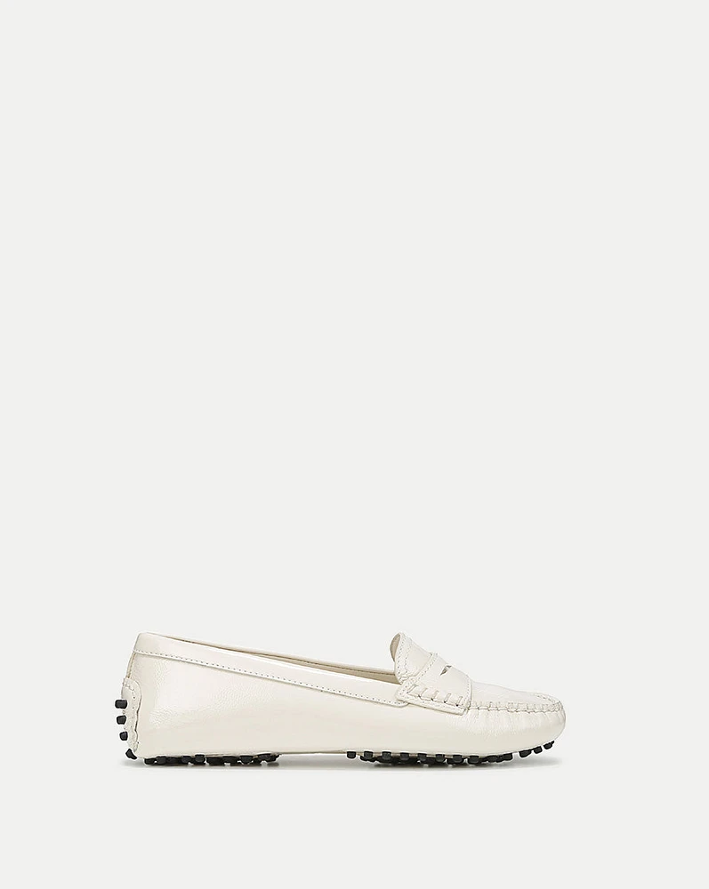 Jia Driving Loafer in Ivory | Veronica Beard