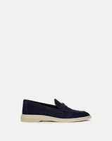 Ailey Suede Loafer in Eclipse | Veronica Beard