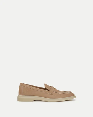 Ailey Suede Loafer in Sand | Veronica Beard