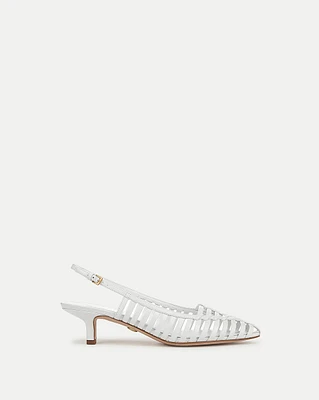 Britte Slingback Pump in Coconut | Veronica Beard