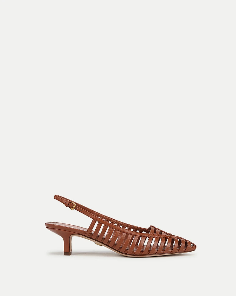 Britte Slingback Pump in Brown | Veronica Beard