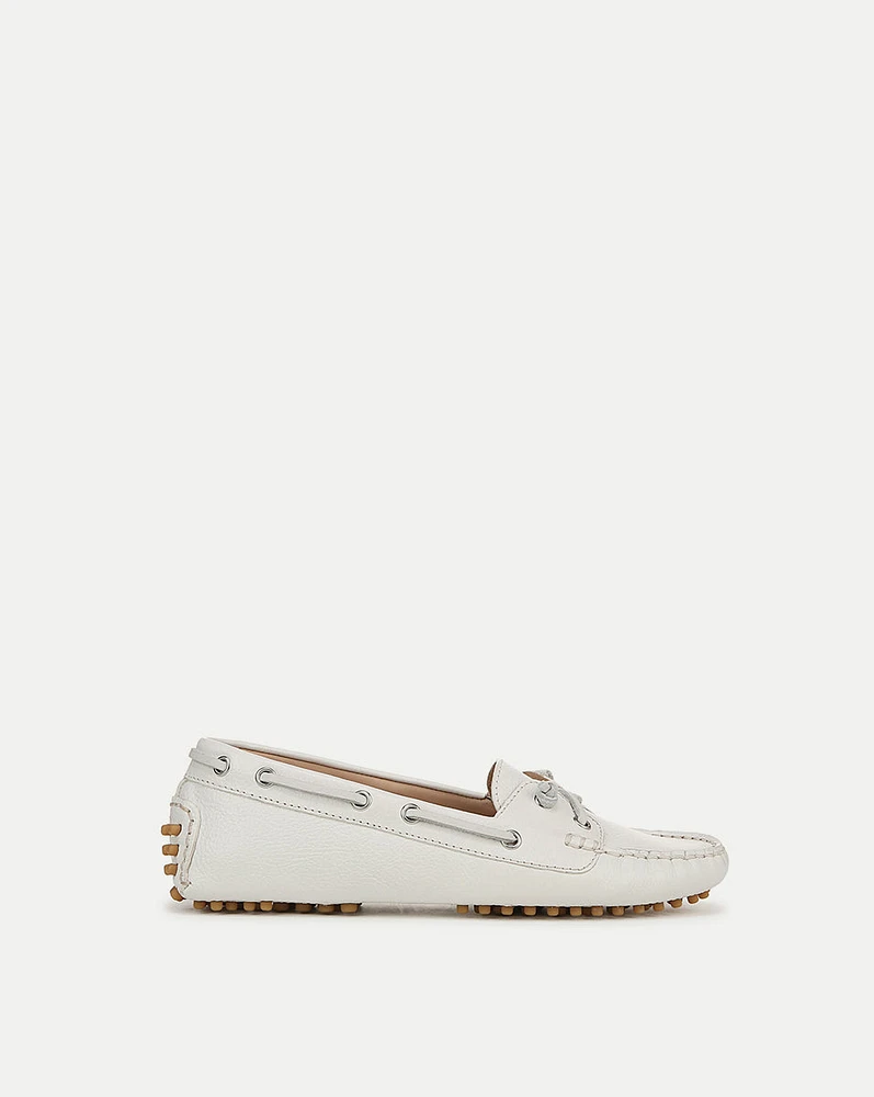 Jia Boating Loafer in Coconut | Veronica Beard