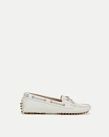 Jia Boating Loafer in Coconut | Veronica Beard