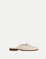 Penny Leather Mule in Ivory | Veronica Beard