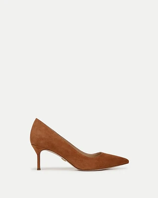 Rita Suede Pump in Hazelwood | Veronica Beard