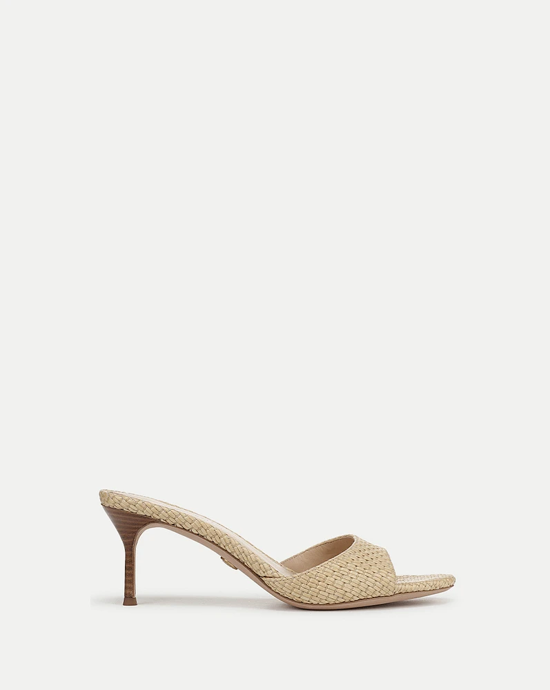 Tia Raffia Sandal in Natural| Veronica Beard