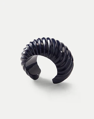 Rowan Cuff Bracelet in Navy | Veronica Beard