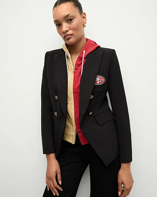 San Francisco 49ers Dickey Jacket in Black/Gold | Veronica Beard