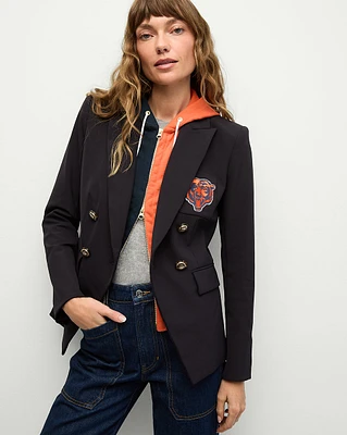 Chicago Bears Dickey Jacket in Navy/Gold | Veronica Beard