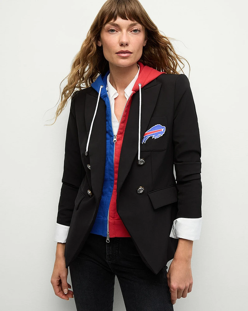 Buffalo Bills Dickey Jacket in Black/Silver | Veronica Beard