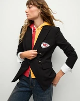 Kansas City Chiefs Dickey Jacket in Black/Gold | Veronica Beard