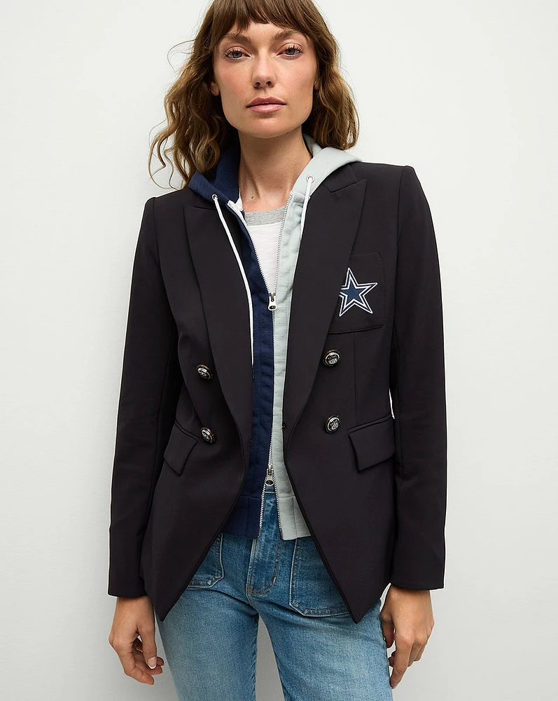 Dallas Cowboys Dickey Jacket in Navy/Silver | Veronica Beard